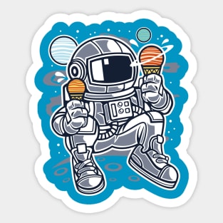 Ice Cream Astronaut Sticker